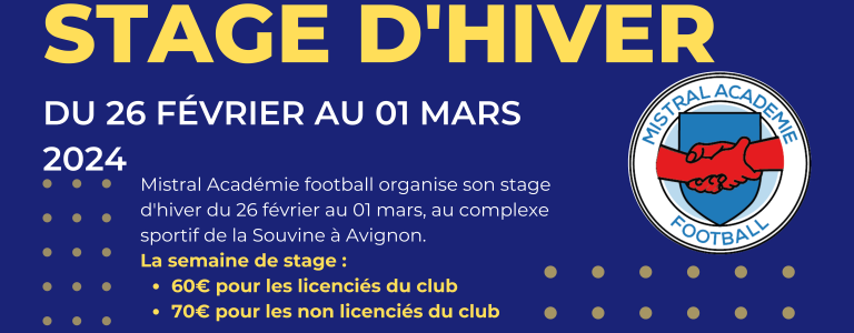 Stage d’hiver 2024